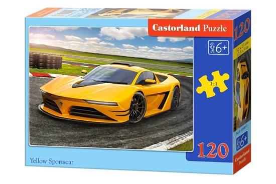 Puzzle 120 pcs. Yellow Sportscar