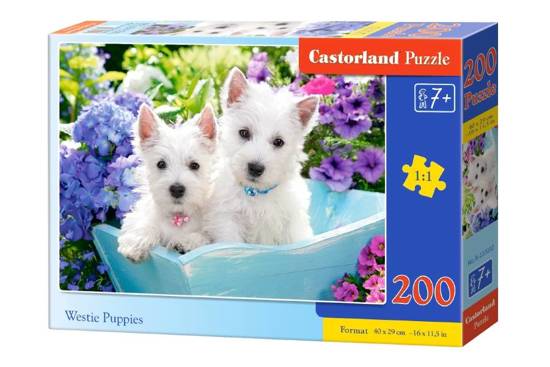 Puzzle 200 pieces Westie Puppies