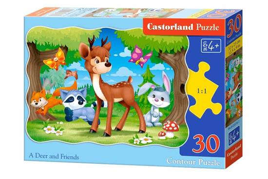 Puzzle 30 pieces Deer and Friends