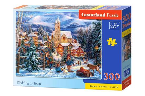 Puzzle 300 pcs. Sledding to Town