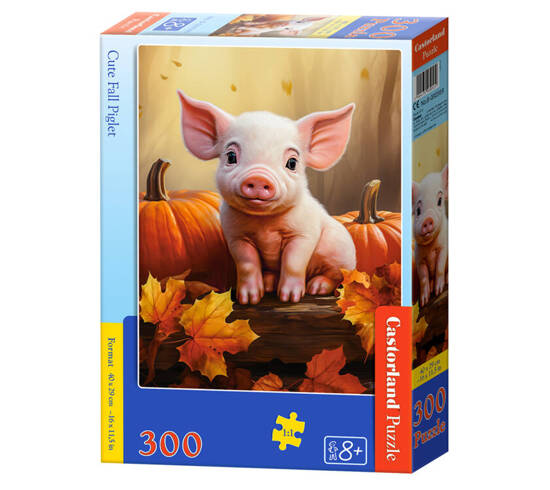 Puzzle 300 pieces Cute Fall Piglet B-030569 