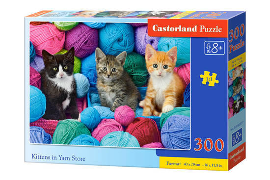 Puzzle 300 pieces Kittens in Yarn Store