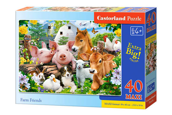 Puzzle 40 pcs. MAXI Farm Friends