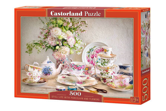 Puzzle 500 pcs. Still Life with Porcelain and Flowers