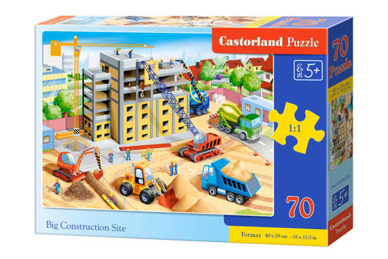 Puzzle 70 pieces Big Construction Site