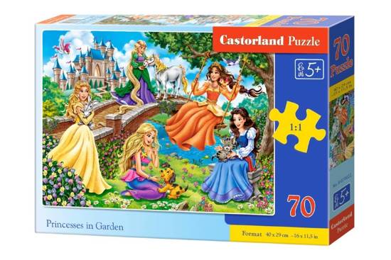 Puzzle 70 pieces Princesses in Garden