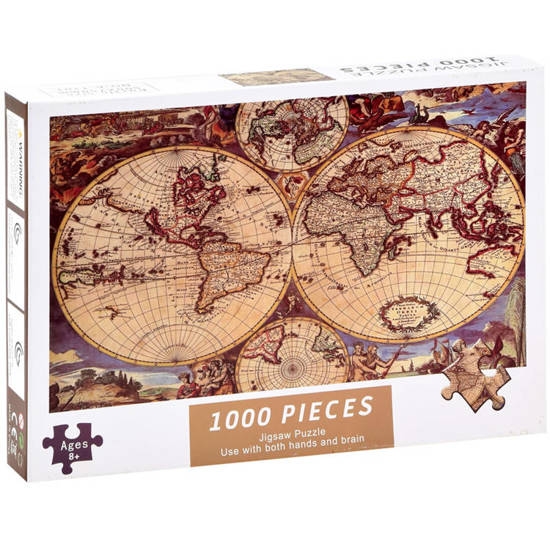 Puzzle ancient old WORLD MAP 1000 pieces ZA3963