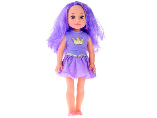 Queen of Purple Doll with purple hair 38 cm ZA4766