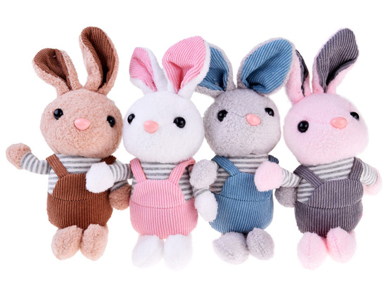 Rabbit in shorts keychain Plush mascot pendant ZA4775