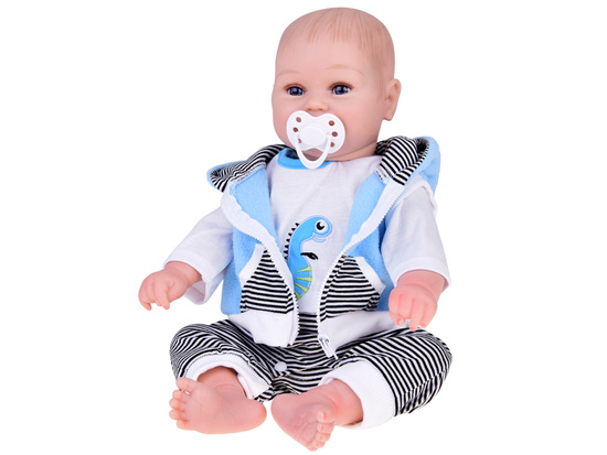 Realistic Doll Boy 50cm Adorable baby babbles and laughs ZA5357