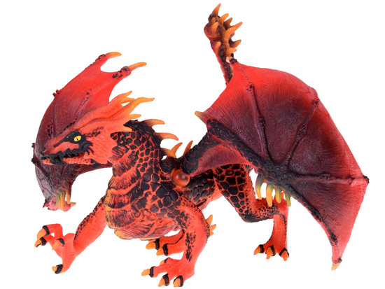 Red Dragon Figurine Majestic dragon with movable wings ZA5021