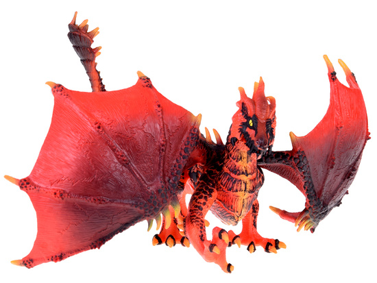 Red Dragon Figurine Majestic dragon with movable wings ZA5021