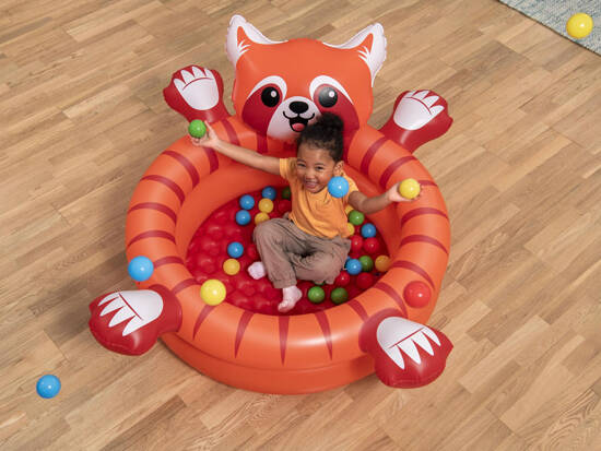 Red PANDA pool with balls 107x94cm Bestway+50 balls 52702