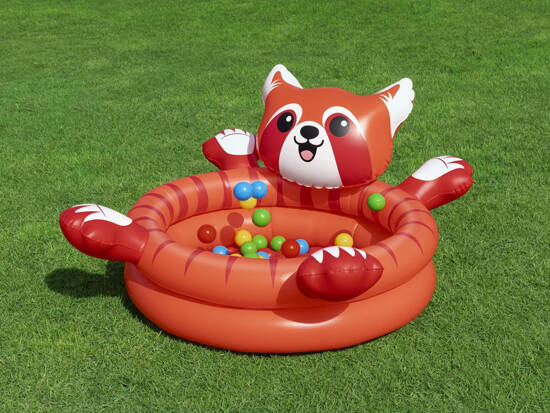 Red PANDA pool with balls 107x94cm Bestway+50 balls 52702