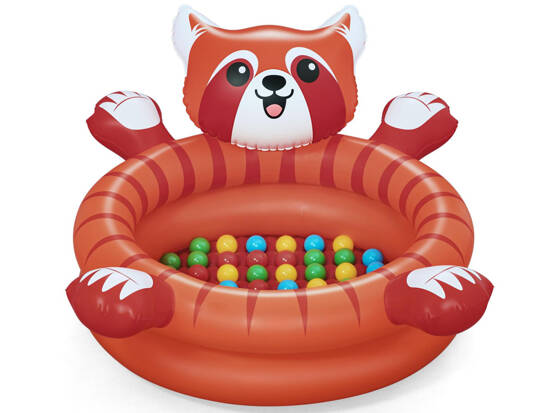 Red PANDA pool with balls 107x94cm Bestway+50 balls 52702