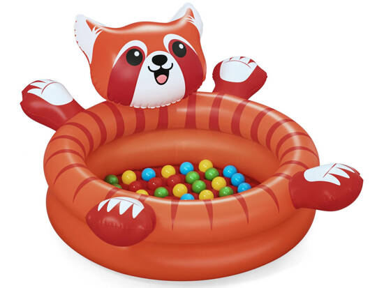 Red PANDA pool with balls 107x94cm Bestway+50 balls 52702