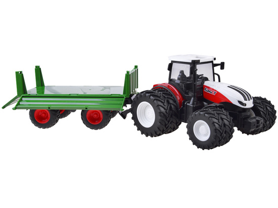 Remote control tractor + green trailer RC0602