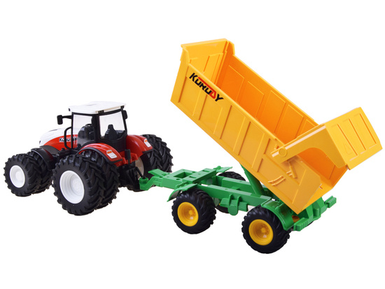 Remote control tractor rubber wheels + RC0601 trailer