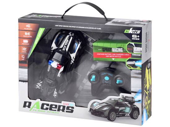 Remote controlled car Police smoke light RC0596