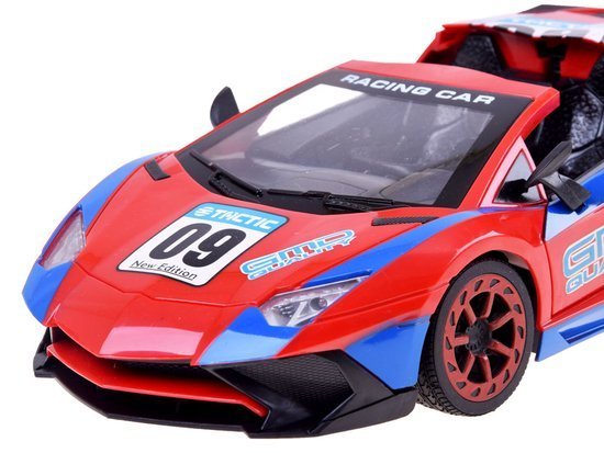 Remote-controlled sports car with RC0501 remote control