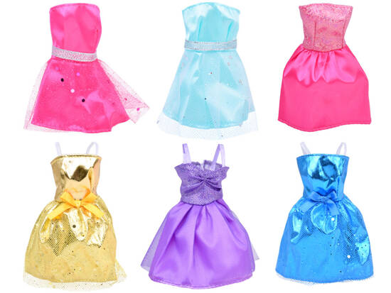 Rich set of Dresses Shoes Handbags Shiny accessories for doll ZA5417