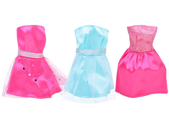 Rich set of Dresses Shoes Handbags Shiny accessories for doll ZA5417