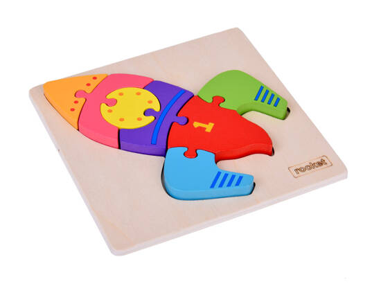 Rocket Wooden Puzzle Educational puzzle for children ZA5370