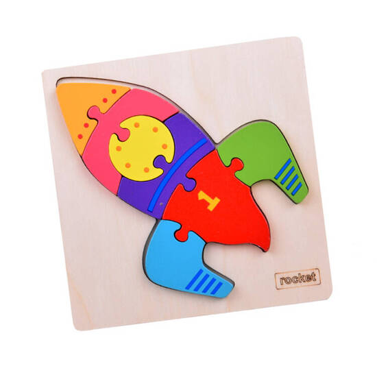 Rocket Wooden Puzzle Educational puzzle for children ZA5370