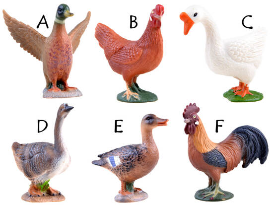 Rooster goose duck Pets figurine ZA3387