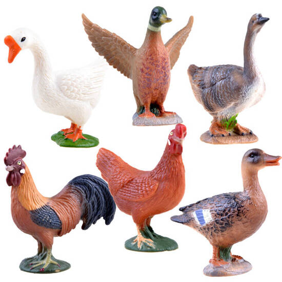 Rooster goose duck Pets figurine ZA3387