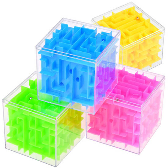 Rotating maze cube Arcade game colored cube GR0423