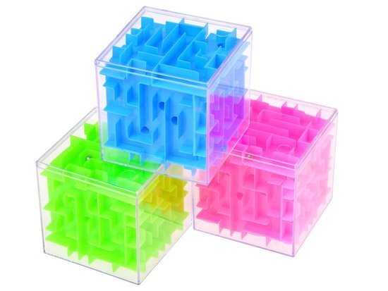 Rotating maze cube Arcade game colored cube GR0423