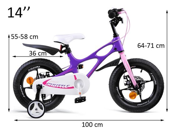 RoyalBaby Bicycle 14 "Space Shuttle + RB14-22 pusher