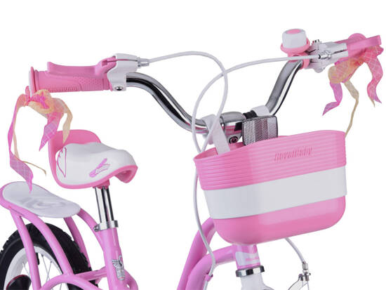 RoyalBaby Children's Bicycle 14" Little Swan, basket, side wheels RB14-18