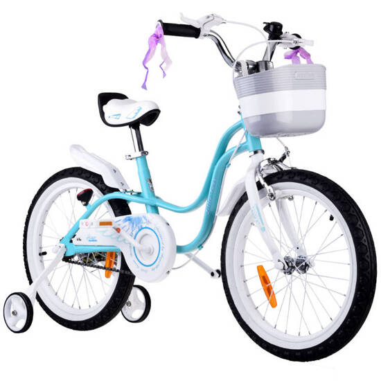 RoyalBaby Children's bicycle 18" Little Swan, basket, side wheels RB18-18