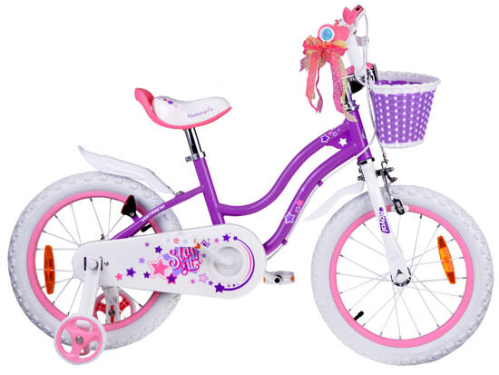 RoyalBaby Children's bicycle STAR GIRL 16 inch basket side wheels RB16G-1
