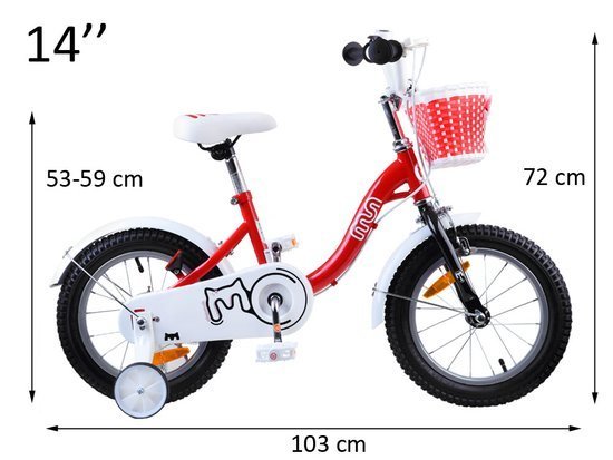 RoyalBaby Girls' Bike 14 "Chipmunk MM CM14-2