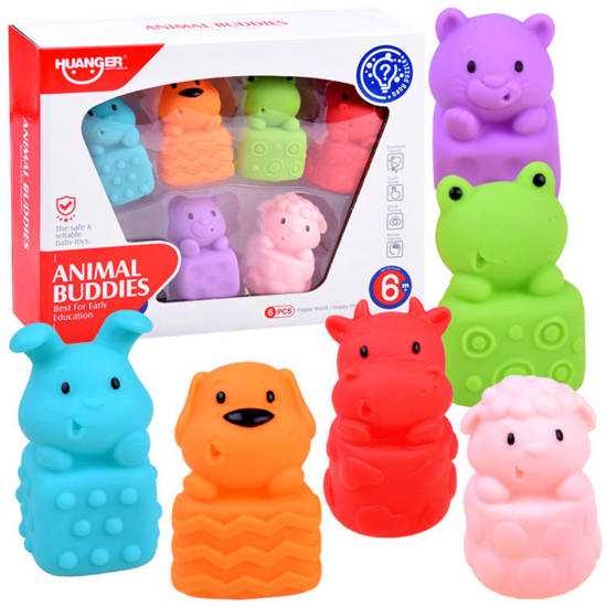 Rubber bathing animals water toys ZA2955