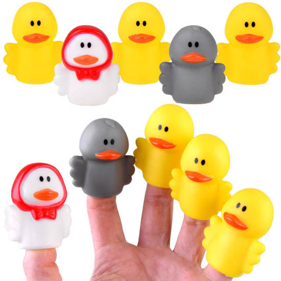 Rubber duckies Duck finger puppets ZA4337