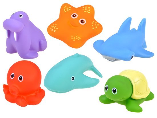 Rubber sea animals set of 6 A3510