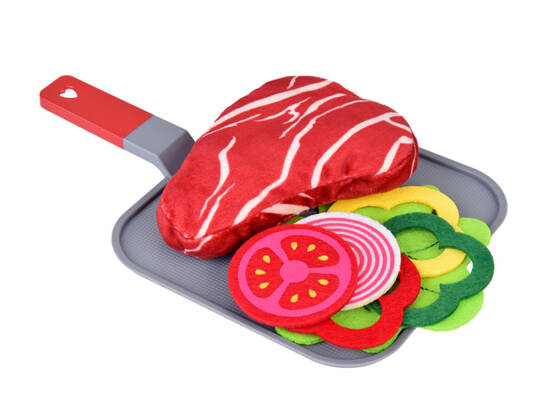 SOFT Dinner Set Material Vegetables Steak Fish ZA5244