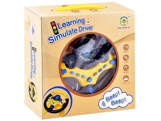 STEERING WHEEL Interactive toy Sound + light Vehicle sounds ZA3347