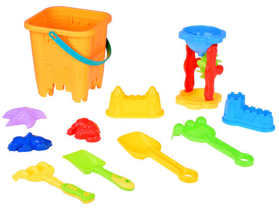 Sand set: bucket + molds + tools ZA5079