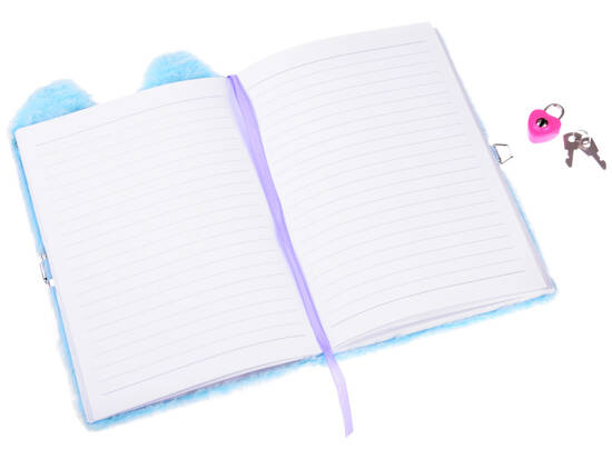 Secret diary notebook with a cute blue Cat ZA4821