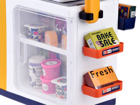 Self-service shop Coffee machine Refrigerator juices yogurts ZA4637