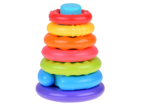 Sensory pyramid colorful stacking discs for children ZA5283