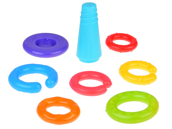 Sensory pyramid colorful stacking discs for children ZA5283