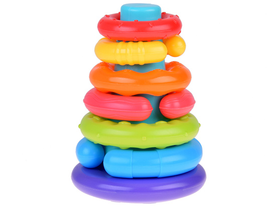 Sensory pyramid colorful stacking discs for children ZA5283