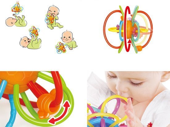 Sensory teether for a baby rattle ZA2377