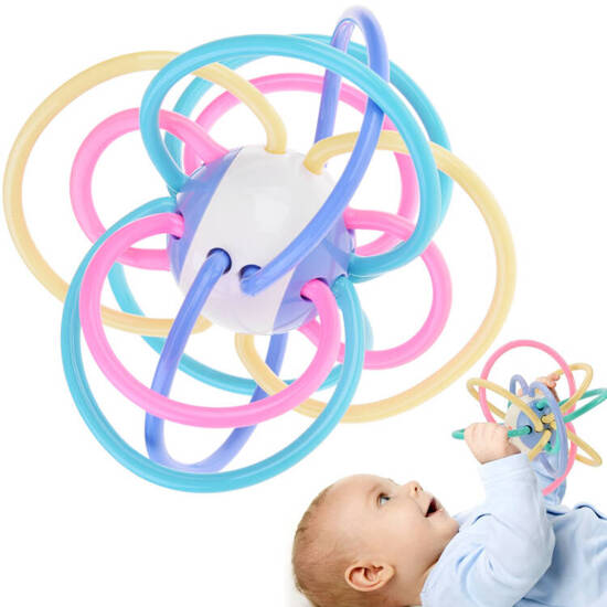 Sensory teether for a baby rattle ZA4309B